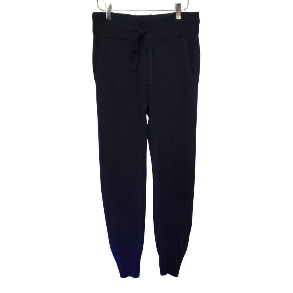 NWT Abercrombie & Fitch Black Fuzzy Knit Joggers Size XS